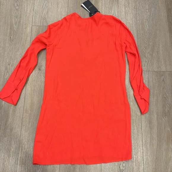 Rag & Bone Orange Chiffon Dress - Picture 3 of 3